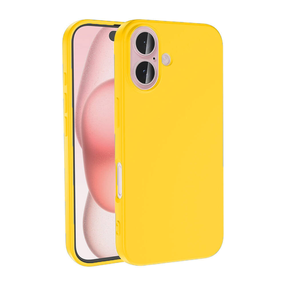 Apple iPhone 16 Plus Case Zore LSR Launch Cover Yellow
