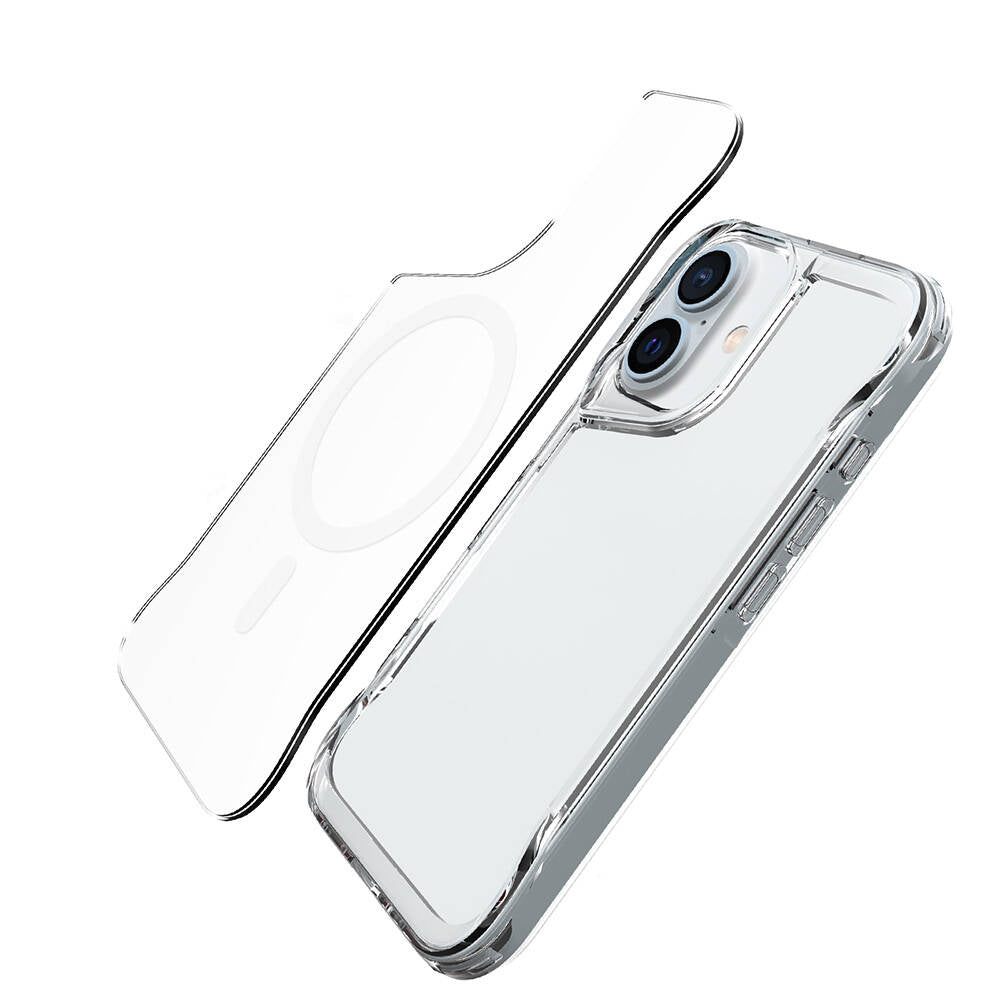 Apple iPhone 16 Plus Case Zore M-safe Charging Feature T-Max M-safe Cover Transparent