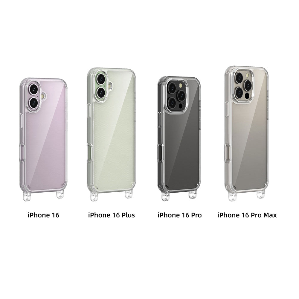 Apple iPhone 16 Plus Case Zore X-Rop Cover Transparent