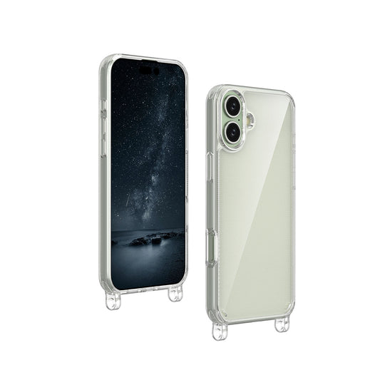 Apple iPhone 16 Plus Case Zore X-Rop Cover Transparent