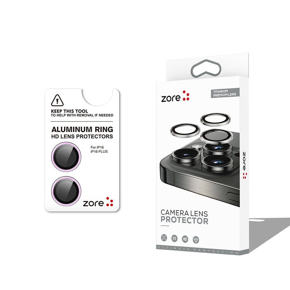 Apple iPhone 16 Plus Zore CL-12 Premium Sapphire Anti-Fingerprint Anti-Reflective Camera Lens Protector Silver 