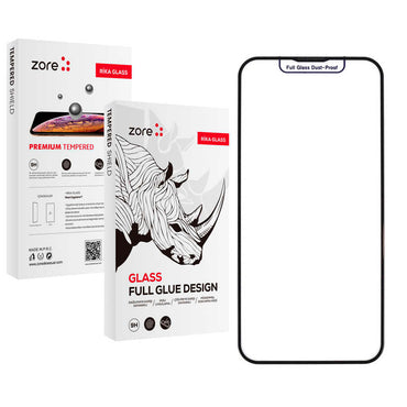 Apple iPhone 16 Plus Zore Rika Premium Tempered Glass Screen Protector Black 