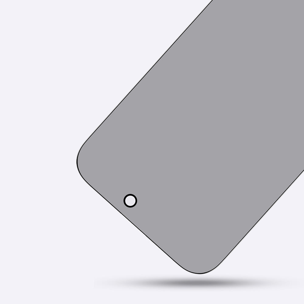 Apple iPhone 16 Pro Amazingthing Radix Privacy Parmak İzi Bırakmayan Temperli Cam Ekran Koruyucu Siyah