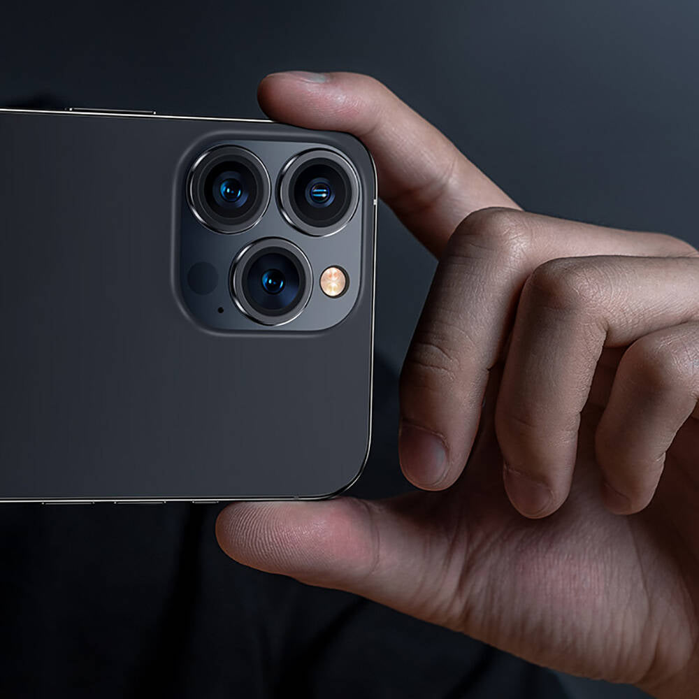 Apple iPhone 16 Pro Benks DR Safir Kamera Lens Koruyucu Siyah