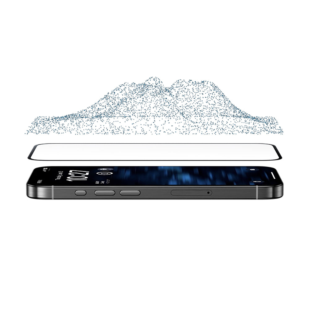 Apple iPhone 16 Pro Benks Glass Warrior Safir Coating Ultra İnce Cam Ekran Koruyucu 10'lu Paket Siyah