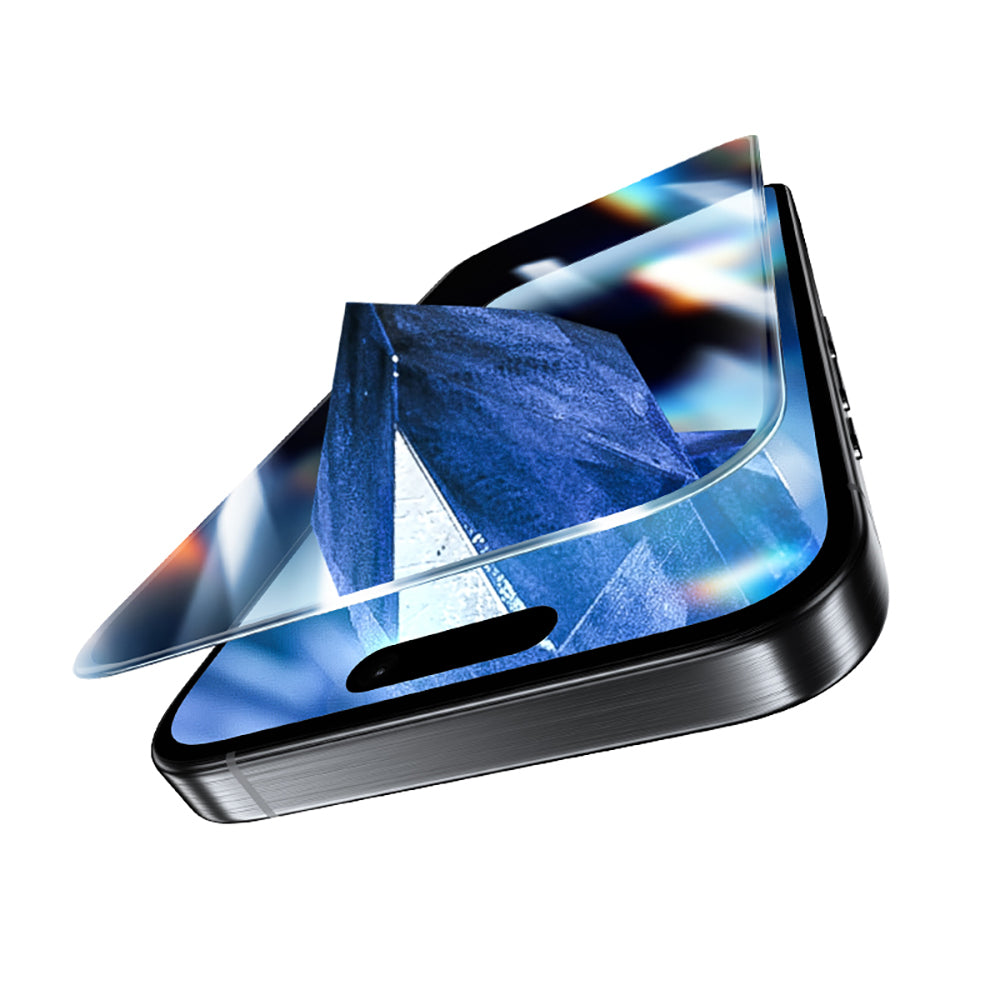 Apple iPhone 16 Pro Benks Glass Warrior Safir Coating Ultra İnce Cam Ekran Koruyucu 10'lu Paket Siyah
