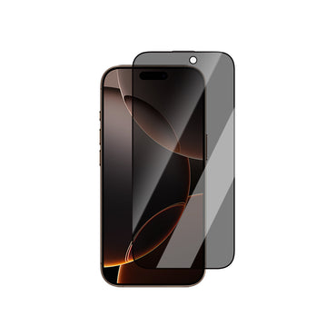 Apple iPhone 16 Pro CaseWorld 0.25mm Privacy 3D Temperli Cam Ekran Koruyucu + Uygulama Aparatlı