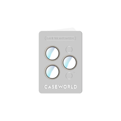 Apple iPhone 16 Pro CaseWorld Alloy Two-Color Serisi Lens Koruyucu Gri