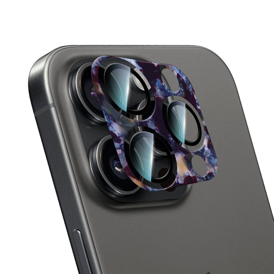 Apple iPhone 16 Pro CaseWorld Crystal Color Serisi Full Kamera Lens Koruyucu Mor