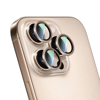 Apple iPhone 16 Pro CaseWorld Sapphire Serisi Anti Reflective Lens Koruyucu Gümüş