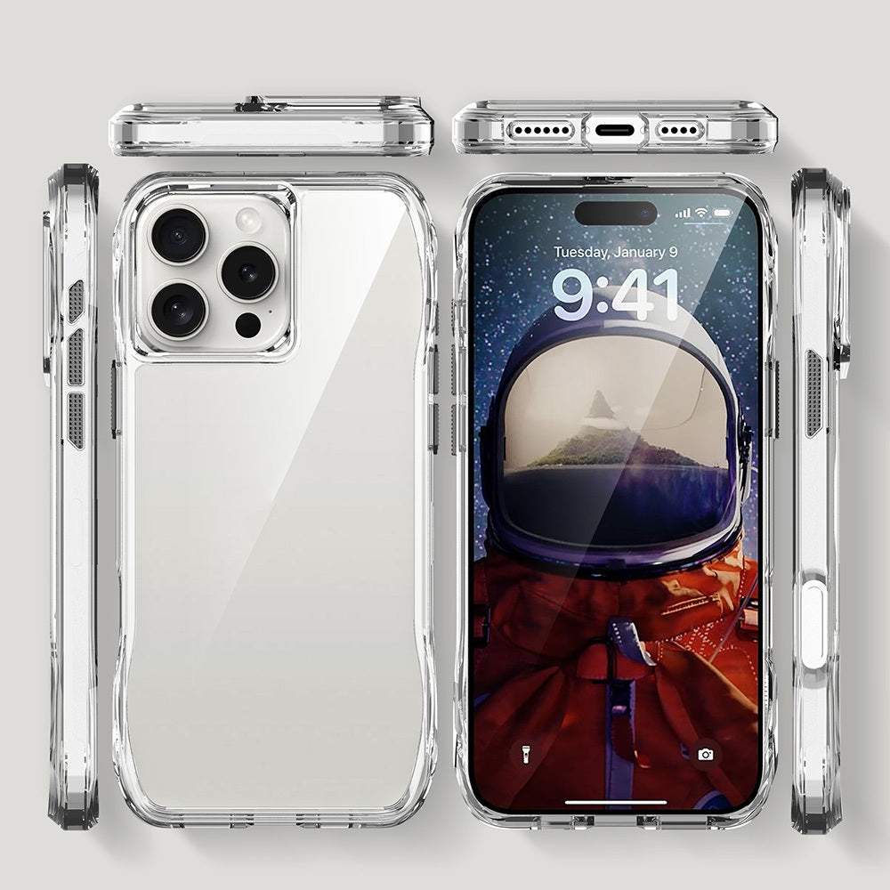 Apple iPhone 16 Pro Airbag Transparent Zore Thin Cover Transparent 