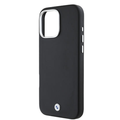 Apple iPhone 16 Pro Kılıf BMW Orjinal Lisanslı M-safe Şarj Özellikli Metal Logolu Tam Kaplama Deri Kapak Lacivert