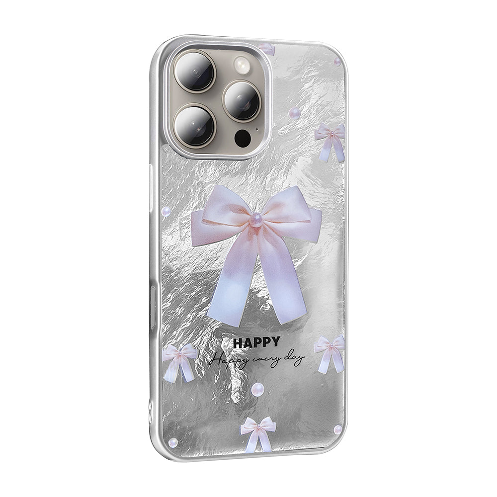 Apple iPhone 16 Pro Case Patterned Zore Mep Cover Gray Leopard