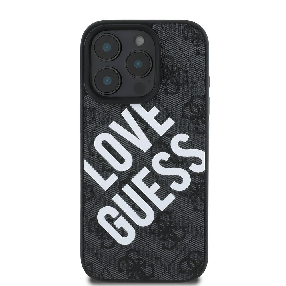 Apple iPhone 16 Pro Case Guess Original Licensed Big Love Guess Cover Brown