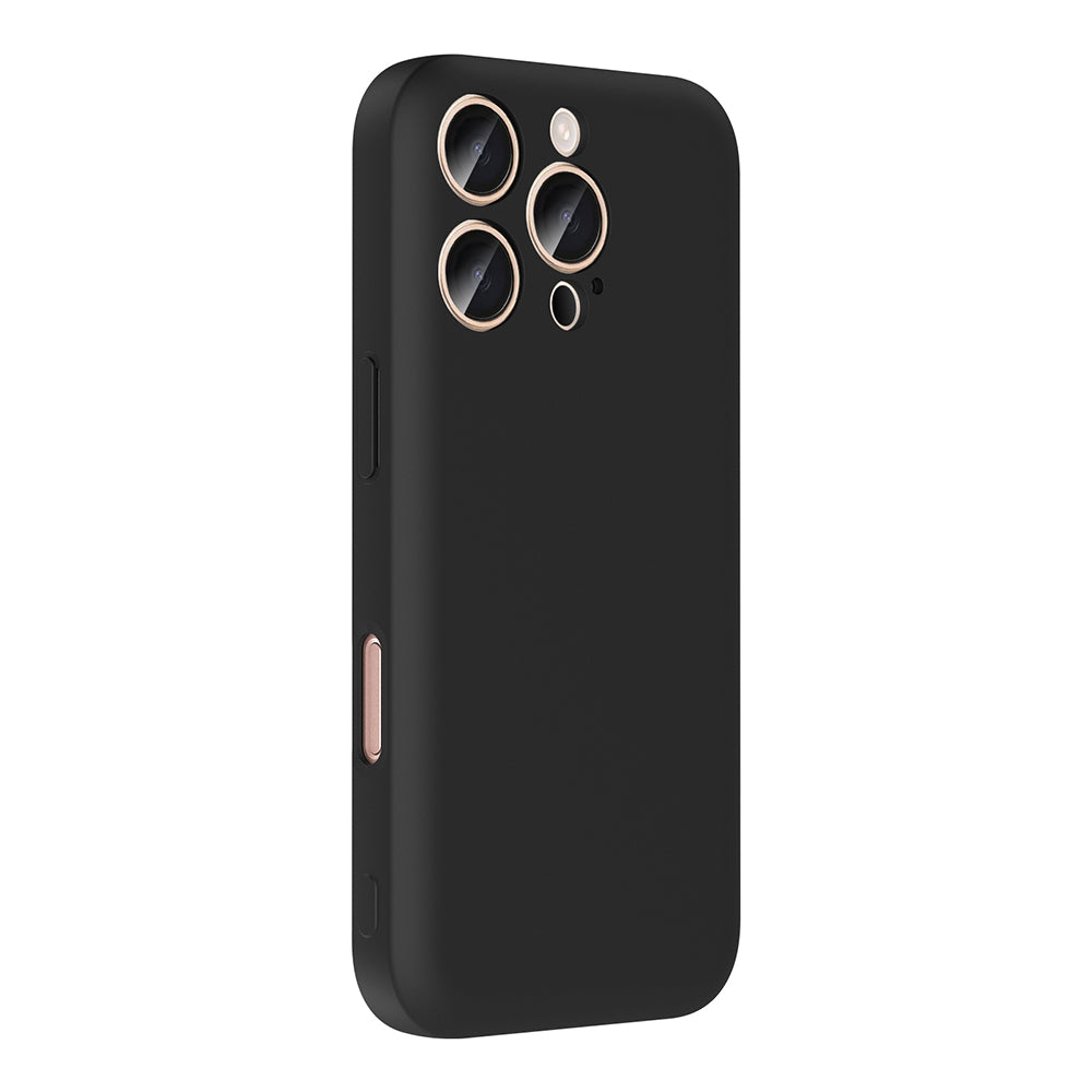 Apple iPhone 16 Pro Case Camera Protection Card Holder Zore Vitra Cover Black