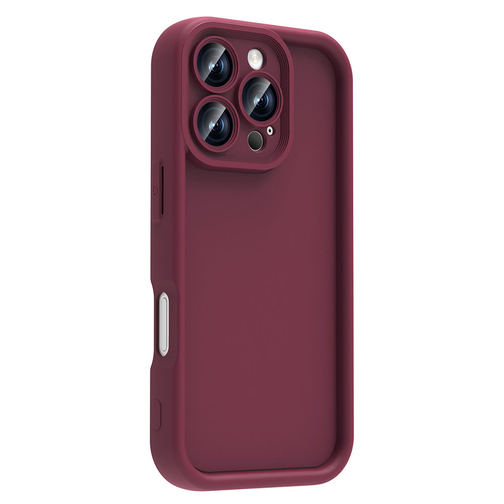 Apple iPhone 16 Pro Case Camera Protection Zore Pineapple Cover Dark Green