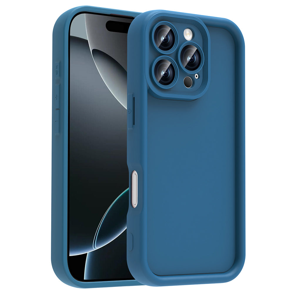 Apple iPhone 16 Pro Case Camera Protection Zore Pineapple Cover Dark Green