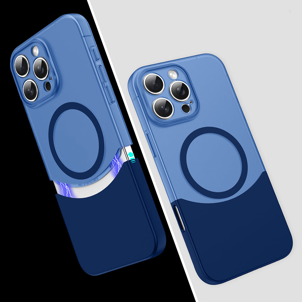 Apple iPhone 16 Pro Case M-Safe Charging Magnetic Zore Double Cover Black