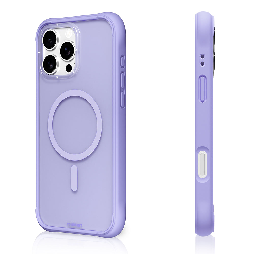 Apple iPhone 16 Pro Kılıf M-safe Şarj Özellikli Youngkit Macaroon Serisi Kapak Açık Yeşil