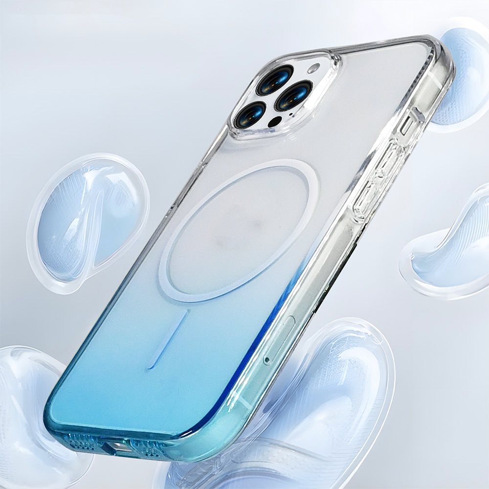 Apple iPhone 16 Pro Kılıf M-Safe Şarj Özellikli Zore Septik Silikon Kapak Turuncu