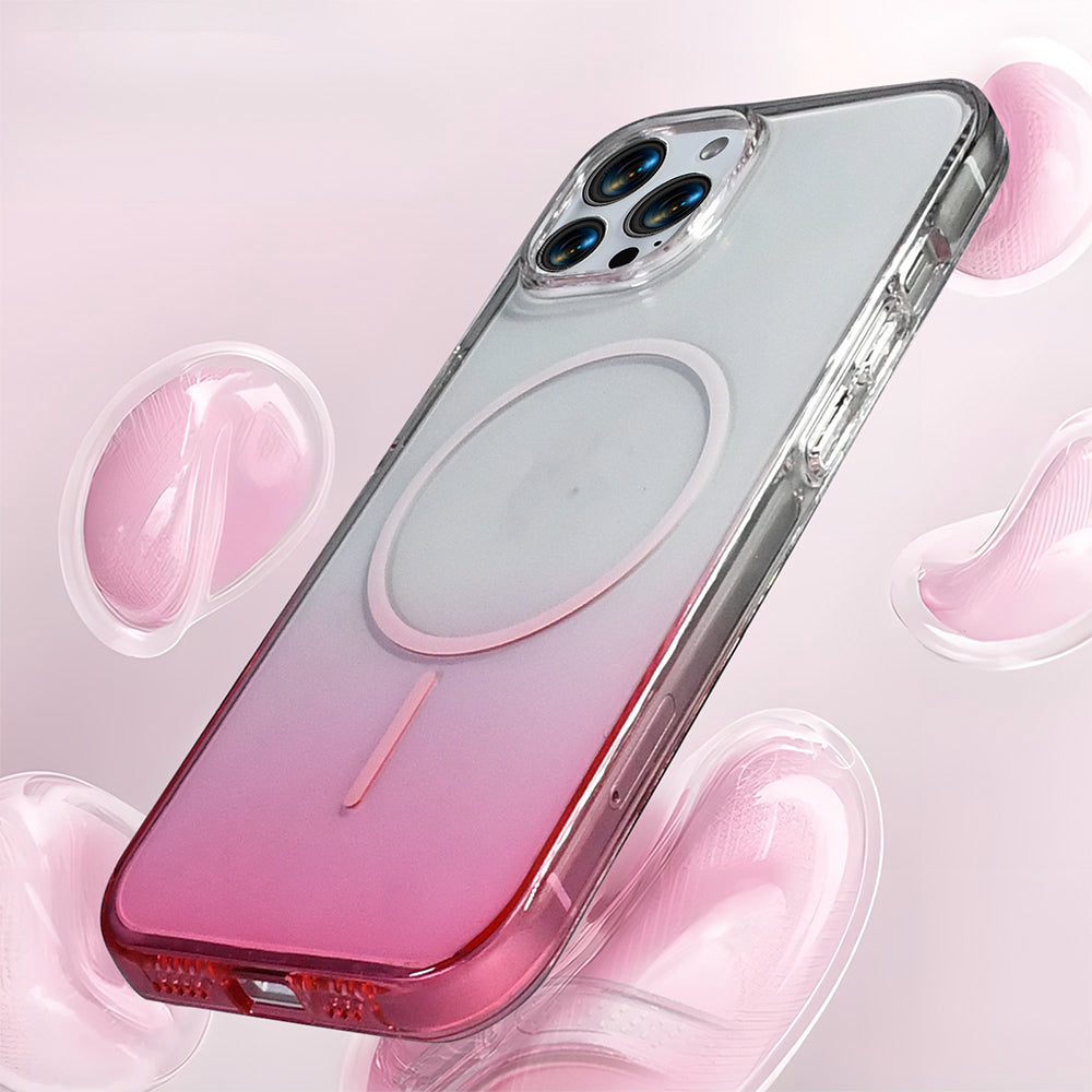 Apple iPhone 16 Pro Kılıf M-Safe Şarj Özellikli Zore Septik Silikon Kapak Turuncu