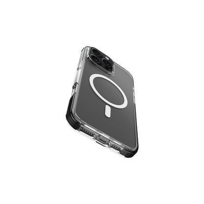 Apple iPhone 16 Pro Kılıf M-safe Şarj Özellikli Airbag Tasarımlı Raptic Clear Serisi Şeffaf Kapak Siyah