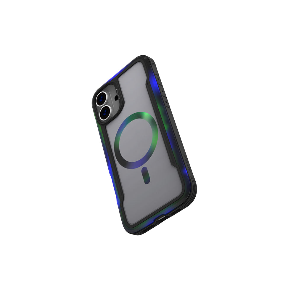 Apple iPhone 16 Pro Kılıf M-safe Şarj Özellikli Airbagli Raptic Shield 2.0 Serisi Şeffaf Arka Yüzey Kapak Turkuaz