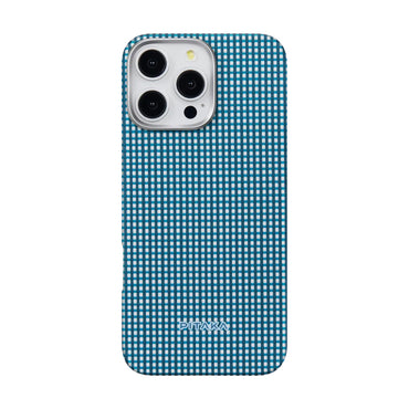 Apple iPhone 16 Pro Kılıf M-safe Şarj Özellikli Aramid Fiber Pitaka Ultra-Slim Classic Serisi Ocean Blue Kapak Mavi