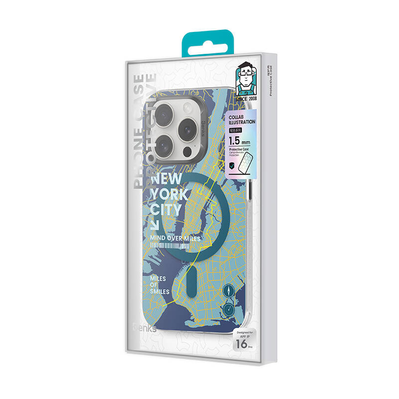 Apple iPhone 16 Pro Case M-safe Charging Feature Benks City Series Cover Black 