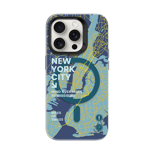 Apple iPhone 16 Pro Case M-safe Charging Feature Benks City Series Cover Blue 