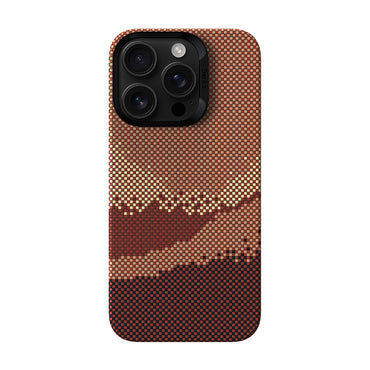 Apple iPhone 16 Pro Kılıf M-safe Şarj Özellikli Benks GoldenTide ArmorAir 600D Kevlar Kapak Gold
