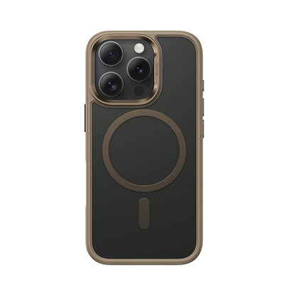 Apple iPhone 16 Pro Max Kılıf M-safe Şarj Özellikli Benks Mist Protective Kapak Titanyum-Gold