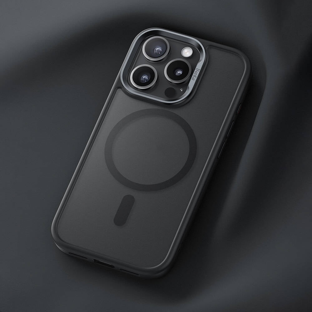 Apple iPhone 16 Pro Kılıf M-safe Şarj Özellikli Benks Mist Protective Kapak Siyah