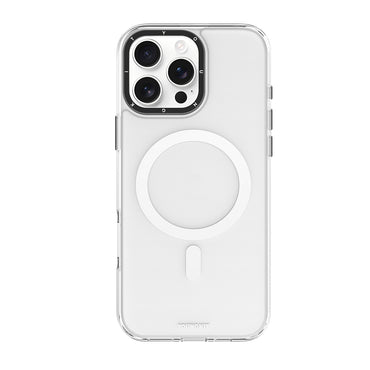 Apple iPhone 16 Pro Kılıf M-safe Şarj Özellikli Cam Arka Yüzey TPU Youngkit Gemstone Serisi Kapak Siyah