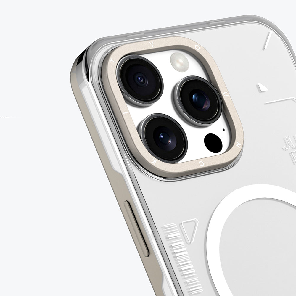 Apple iPhone 16 Pro Kılıf M-safe Şarj Özellikli Çıkarılabilir Arka Yüzeyli Youngkit Mecha Kapak Siyah