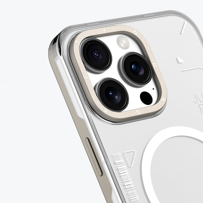 Apple iPhone 16 Pro Kılıf M-safe Şarj Özellikli Çıkarılabilir Arka Yüzeyli Youngkit Mecha Kapak Siyah