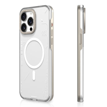 Apple iPhone 16 Pro Kılıf M-safe Şarj Özellikli Çıkarılabilir Arka Yüzeyli Youngkit Mecha Kapak Siyah