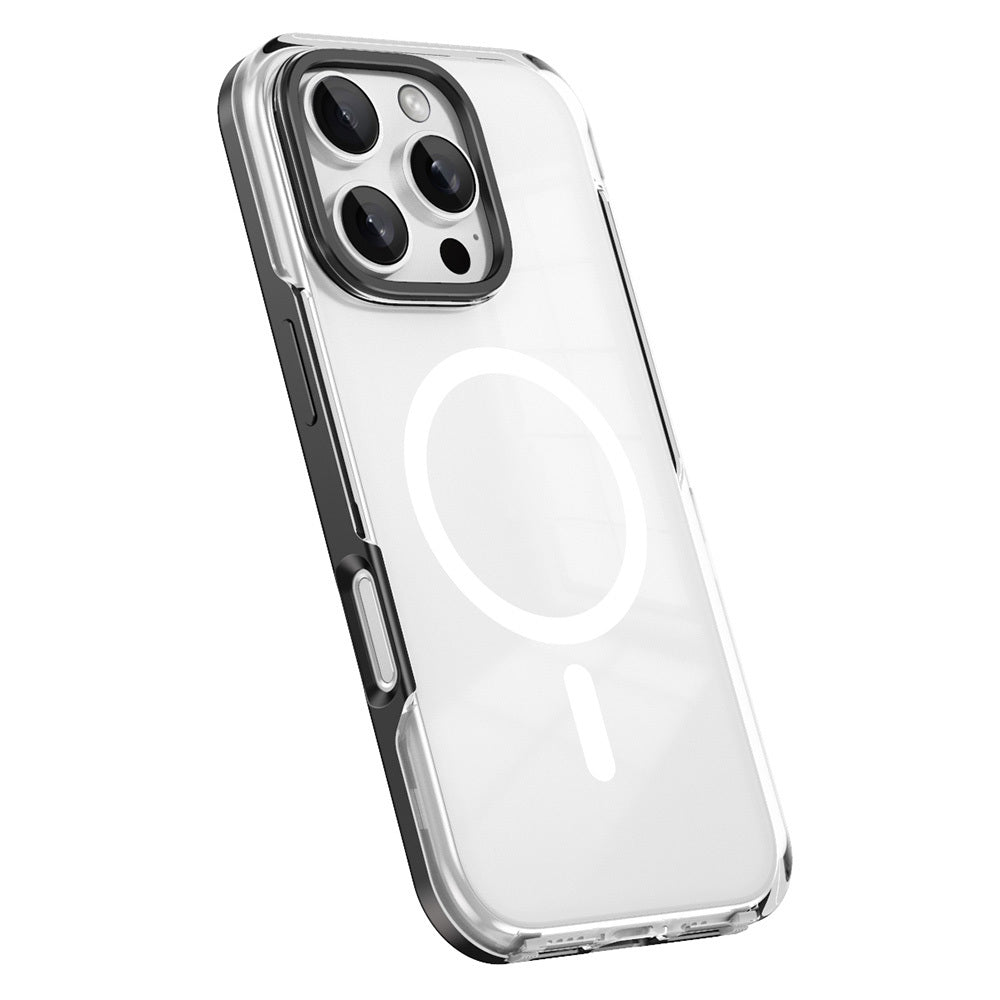 Apple iPhone 16 Pro Case with M-safe Charging Feature, Removable Back Surface, Zore Polar Cover Gold