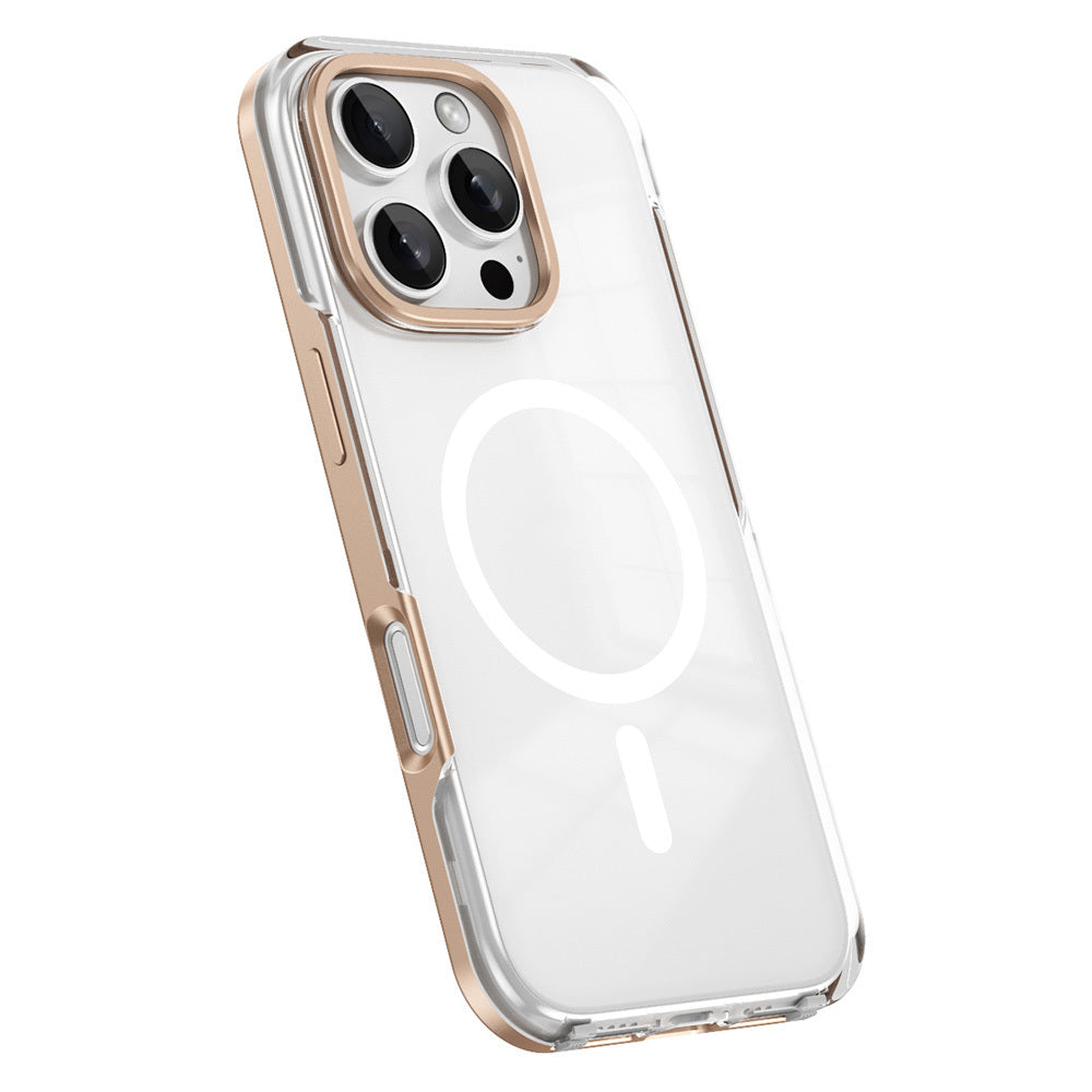 Apple iPhone 16 Pro Case Zore Polar Cover with M-Safe Charging Feature and Removable Back Cover Black