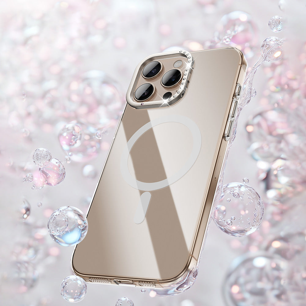 Apple iPhone 16 Pro Case M-safe Charging Feature Camera Stand Zore Estop Transparent Cover 