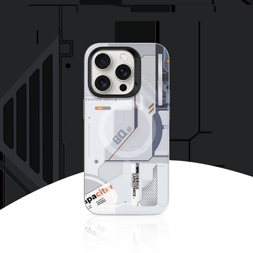 Apple iPhone 16 Pro Case M-safe Charging Feature Mechanical Design Benks Perspective Series Cover White 
