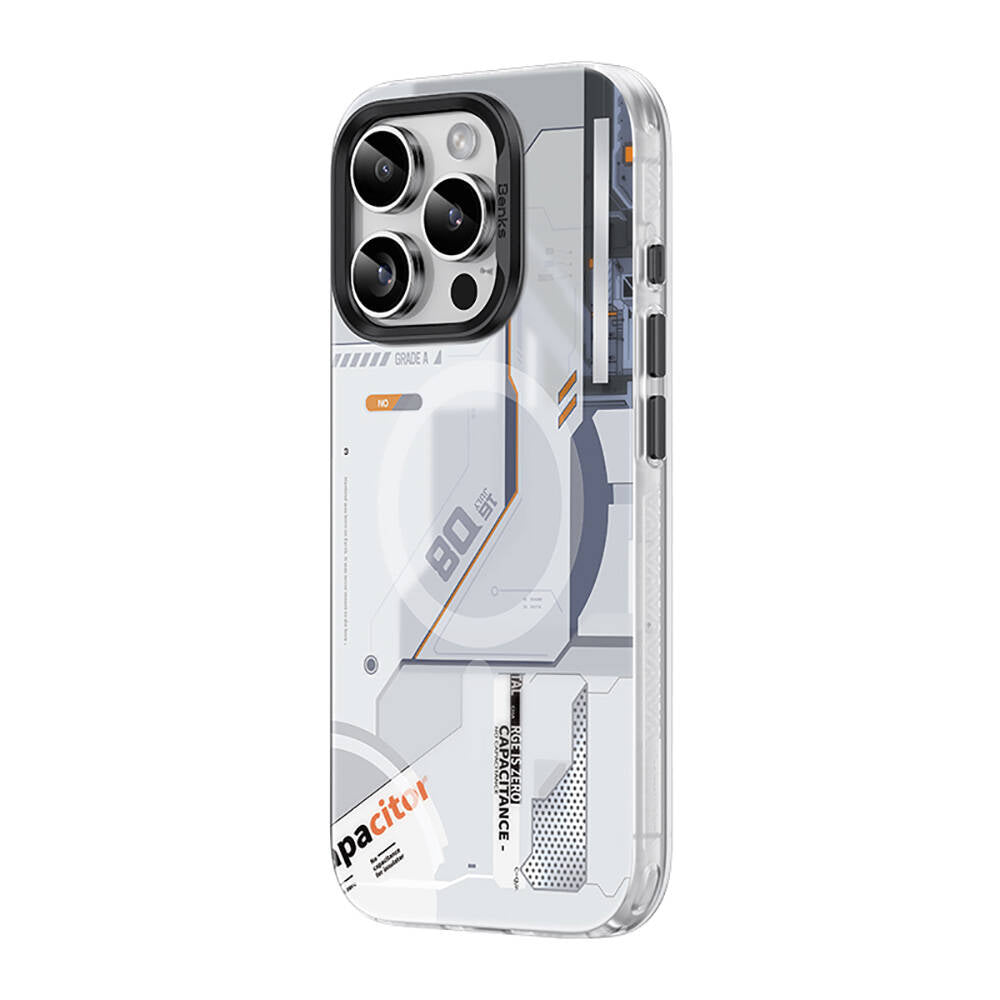Apple iPhone 16 Pro Case M-safe Charging Feature Mechanical Design Benks Perspective Series Cover White 