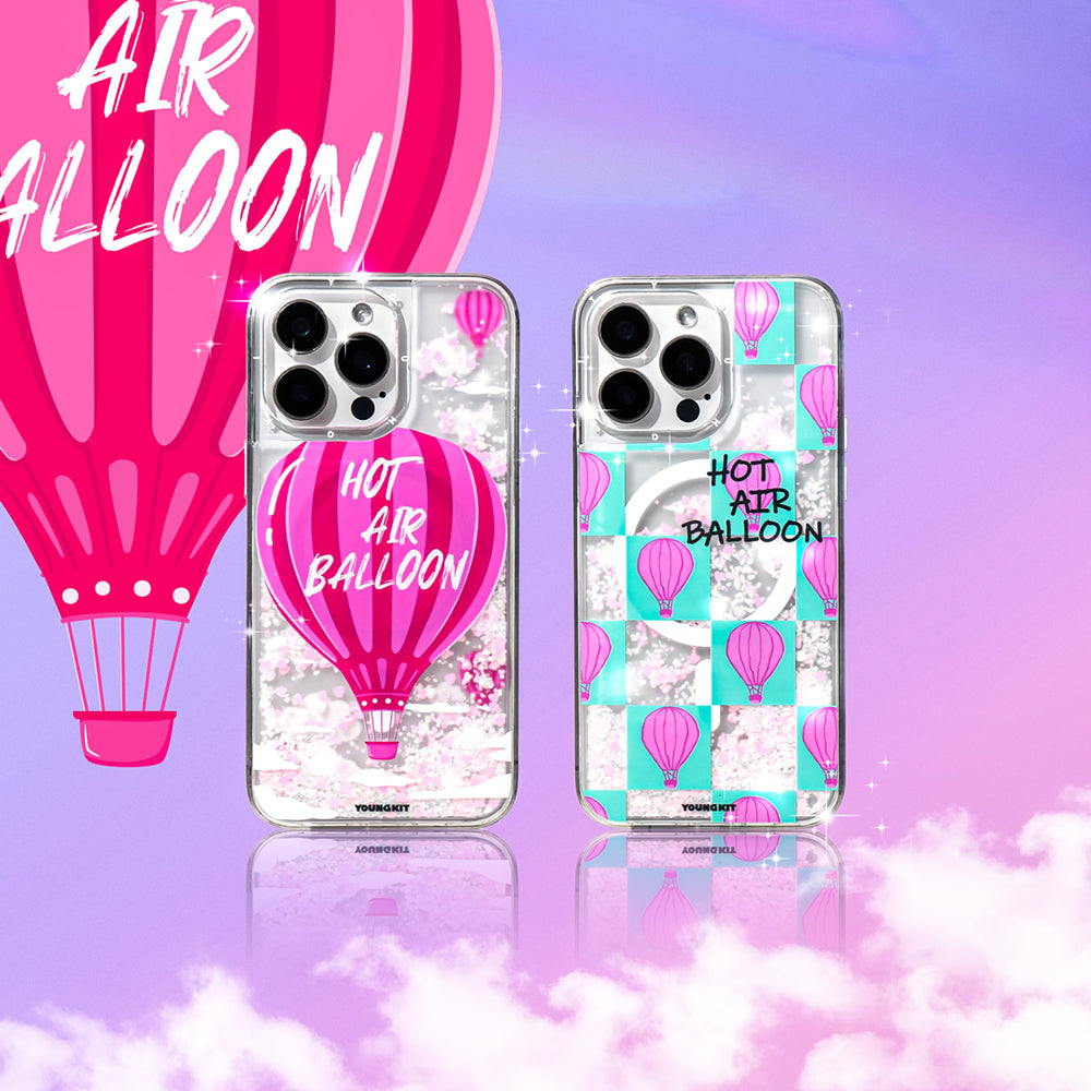 Apple iPhone 16 Pro Kılıf M-safe Şarj Özellikli Parlak Kumlu Sıvılı Youngkit Pink Dream Quicksand Serisi Kapak Pembe