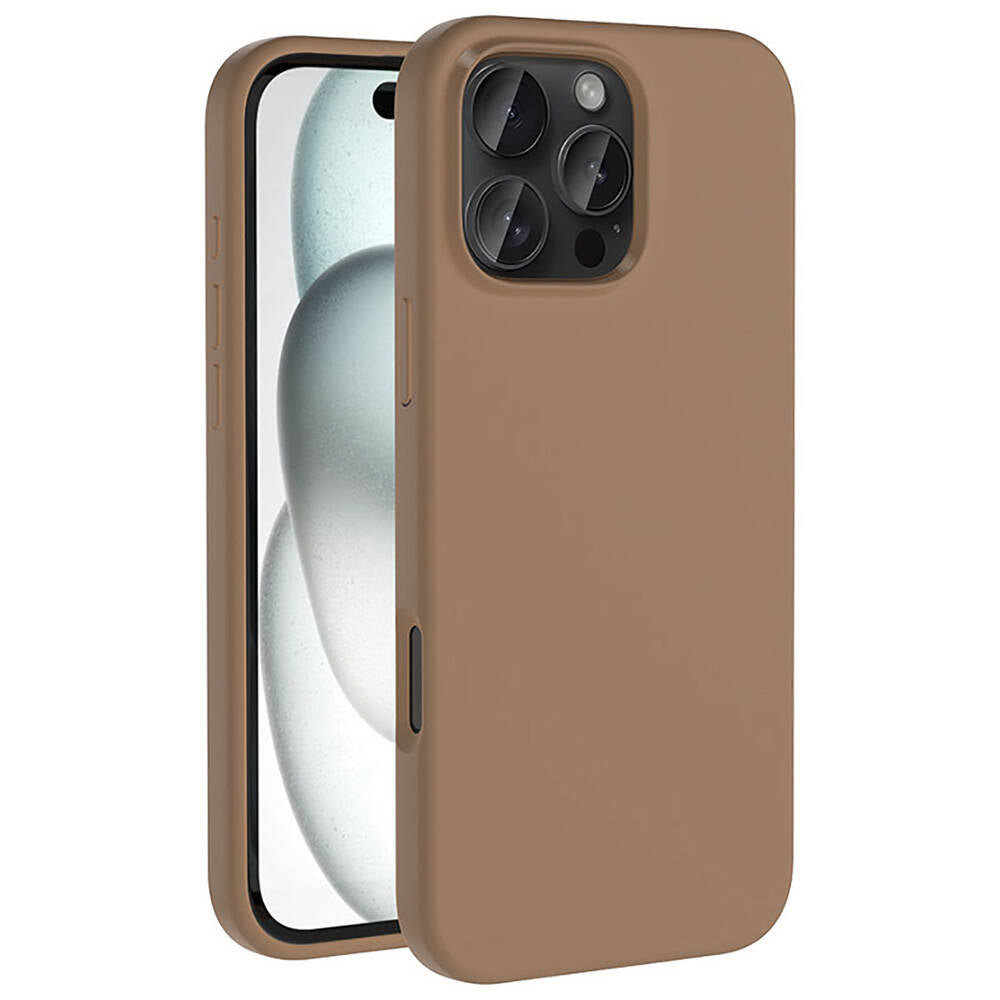 Apple iPhone 16 Pro Case M-Safe Charging Feature Liquid Technology Erasable Hard Zore Kiwi Cover Black