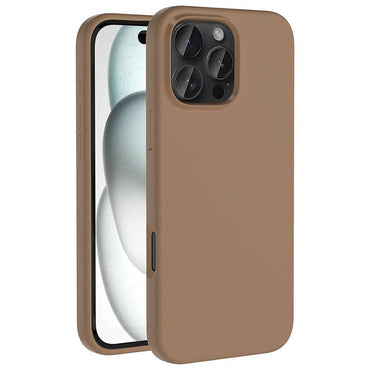 Apple iPhone 16 Pro Case M-safe Charging Feature Liquid Technology Erasable Hard Zore Kiwi Cover Desert Titanium