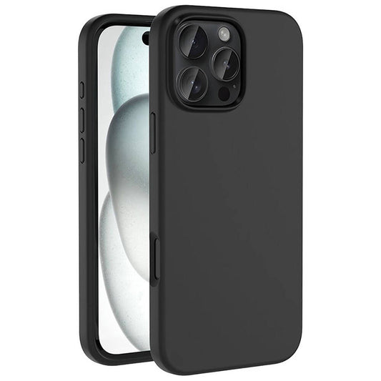 Apple iPhone 16 Pro Case M-Safe Charging Feature Liquid Technology Erasable Hard Zore Kiwi Cover Black