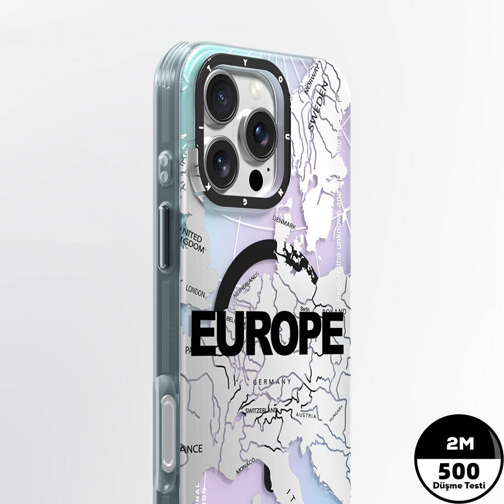 Apple iPhone 16 Pro Kılıf M-safe Şarj Özellikli Youngkit Universal Serisi Kapak Siyah