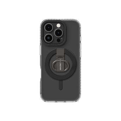 Apple iPhone 16 Pro Kılıf M-safe Şarj Özellikli Yüzük Standlı Amazingthing Titan Pro Serisi Kapak Rose Gold