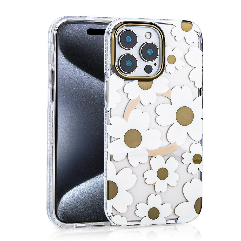 Apple iPhone 16 Pro Case Zore Papat Brown with M-safe Charging Feature