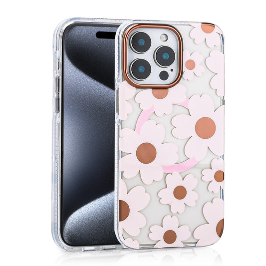 Apple iPhone 16 Pro Case Zore Papat Pink Cover with M-safe Charging Feature